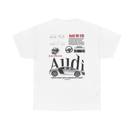 Heavy Cotton Unisex Audi R8 V10 Racing Tee